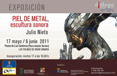 La muestra Piel de metal, del escultor Julio Nieto, llega a Las Palmas de Gran Canaria